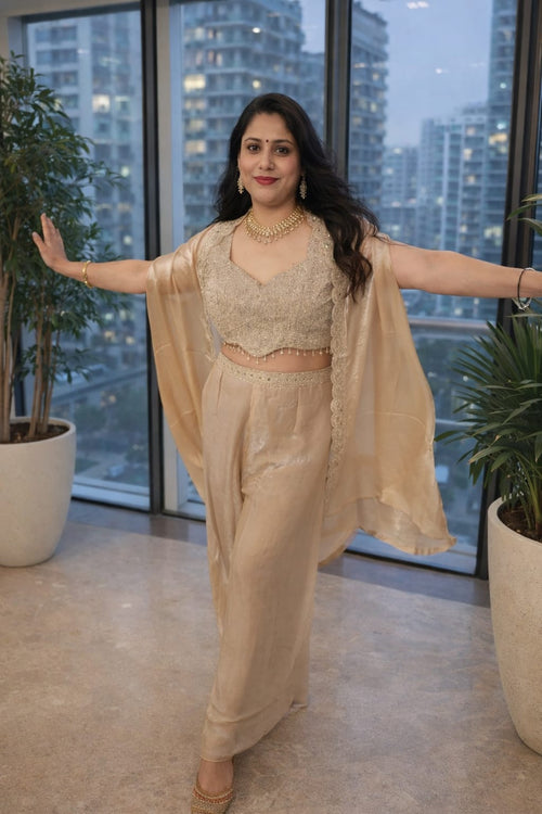 Golden Glow Indo-Western Set