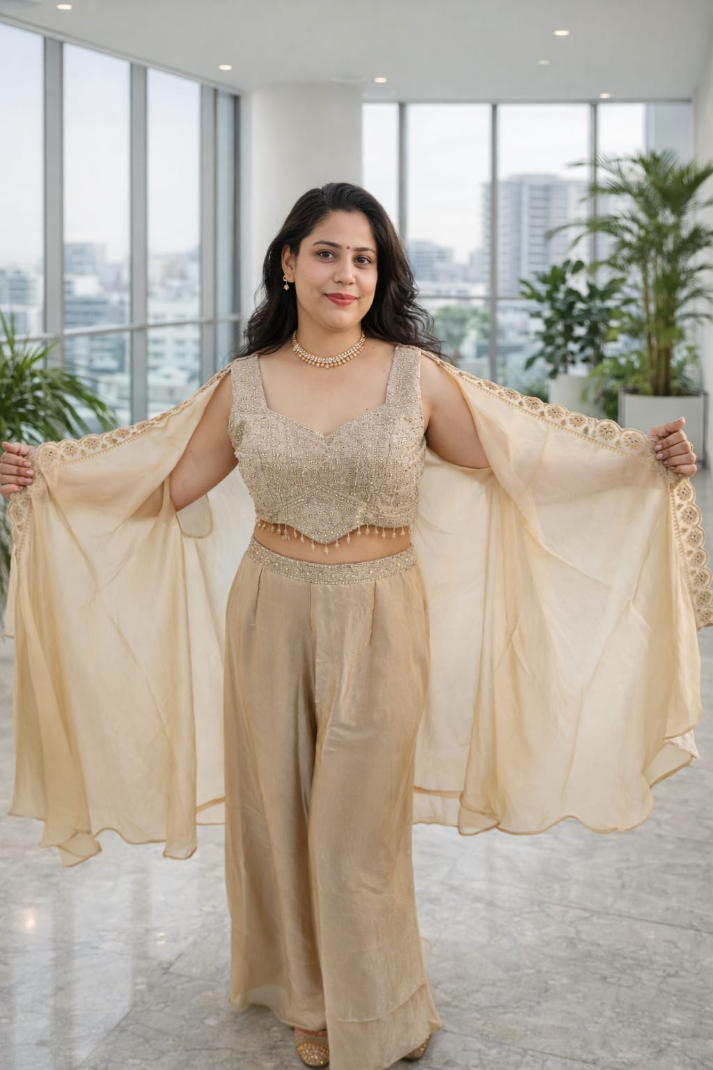 Golden Glow Indo-Western Set