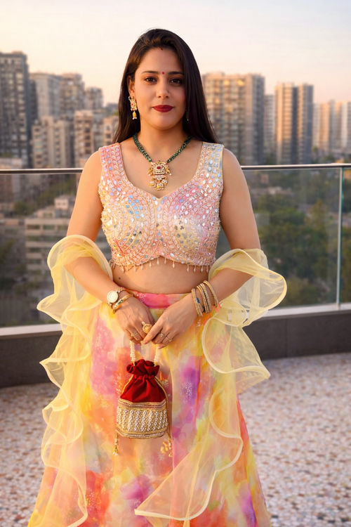 Haldi Special Statement Lehenga